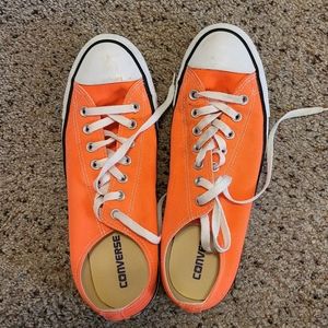 Converse Shoes - Men's 10, Women's 12 - Neon Orange - Used
